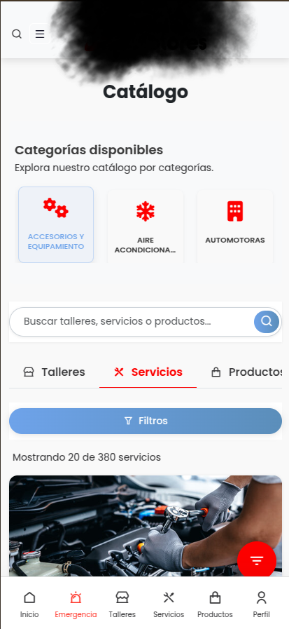 Catálogo de servicios
