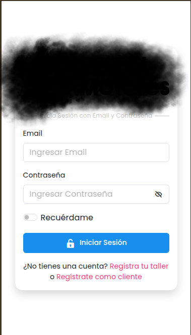 Página de inicio de sesión