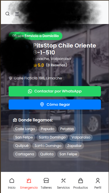 Página individual de taller